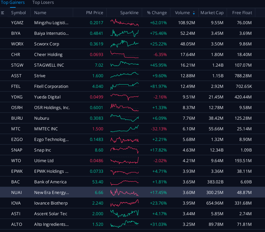Top Gainers 11/06/25...$nuai $stgw