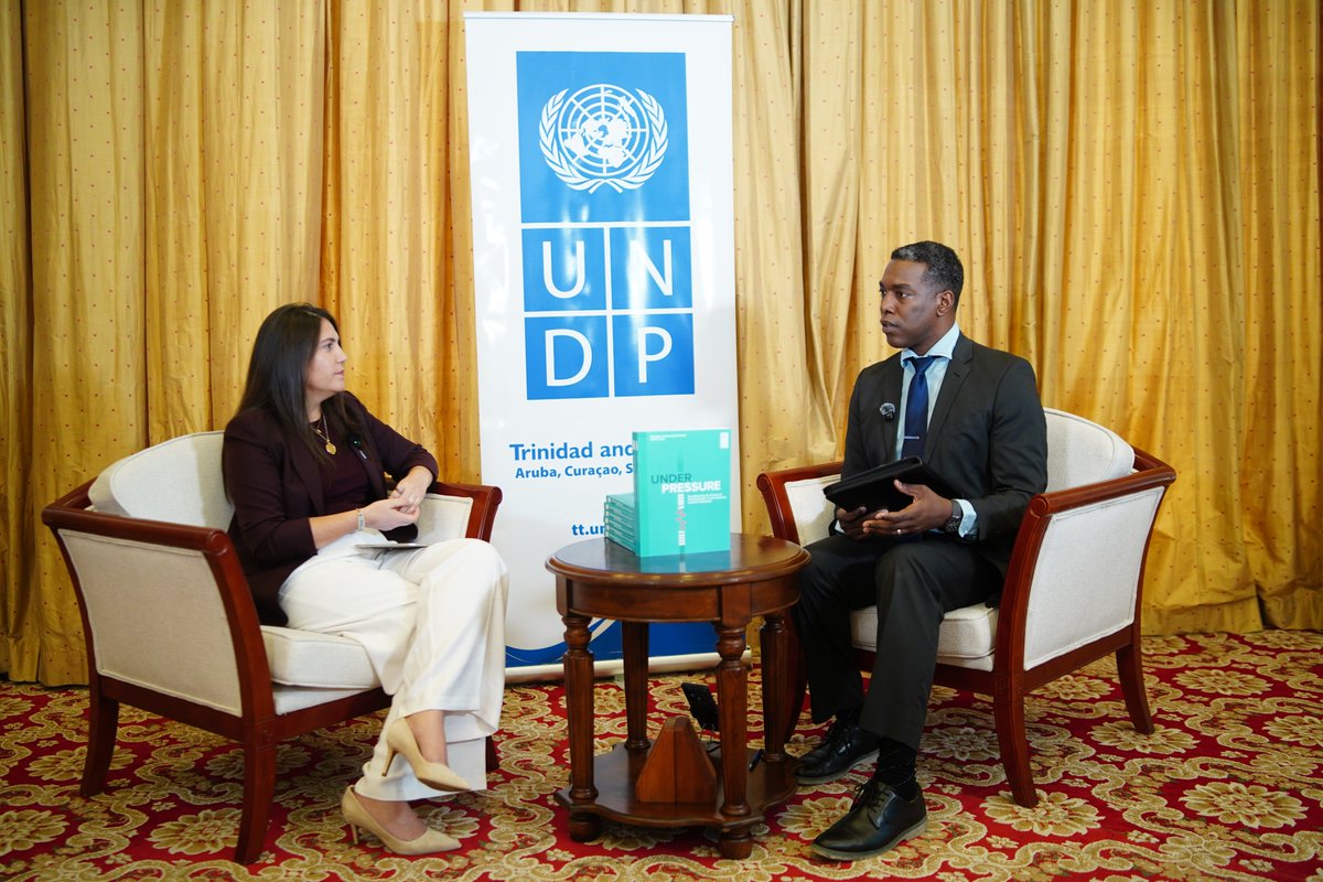 At the launch of the 2025 Regional Human Development Report in Trinidad &amp; Tobago, I spoke with Dike Rostant on In Depth about Resilient Human Development and its impact on the Caribbean &amp; Latin America. Watch here: bit.ly/47hooF8