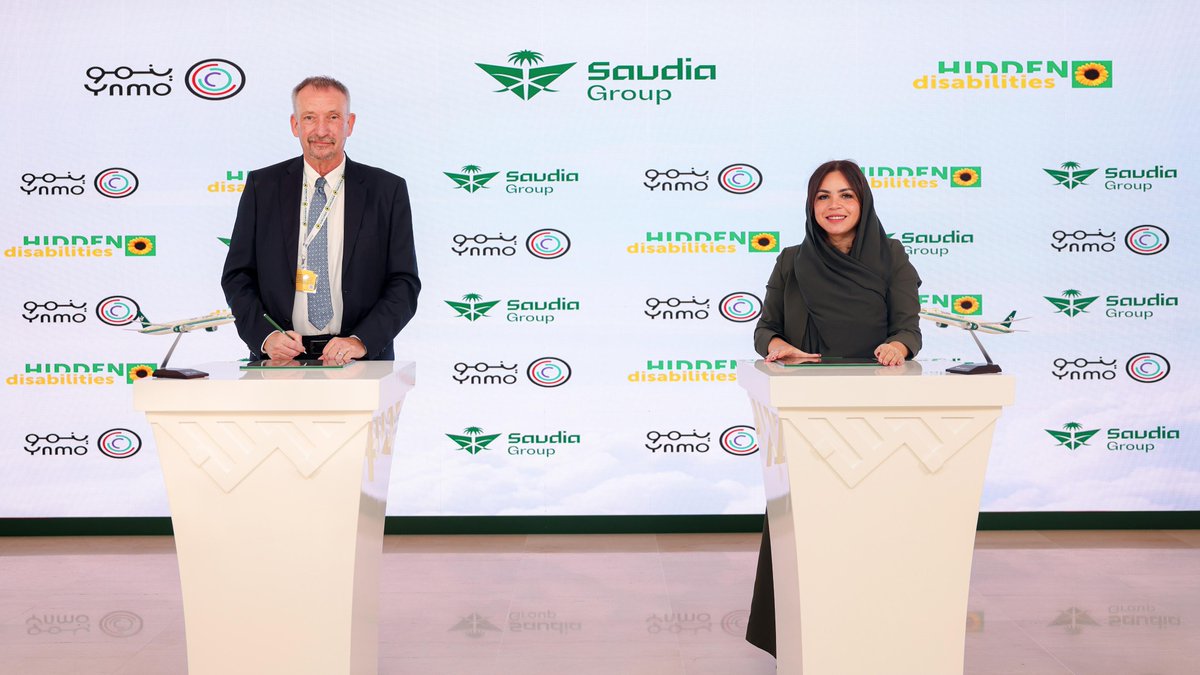 #SaudiaGroup signed an MoU with <a href="/ynmodata/">ينمو | Ynmo</a> and Topland, the exclusive partner of the global “Hidden Disabilities Sunflower” initiative in the Middle East. The agreement aims to empower individuals with non-visible disabilities and their families, enhancing their travel experience