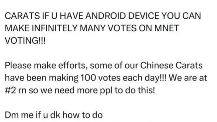 riya57454's tweet photo. @MnetPlus @MnetMAMA
VOTE MANIPULATION ALERT!
ENHYPEN & SEVENTEEN fandoms are using **Clone Master** and **Temp Mail** for infinite fraudulent votes. (Evidence attached).
VIOLATION OF TOS! Mnet must
**INVALIDATE ALL FRAUDULENT VOTES NOW!**
#MnetPlusAbuse #StopVoteFraud https://t.co/dhfqfbcQEU