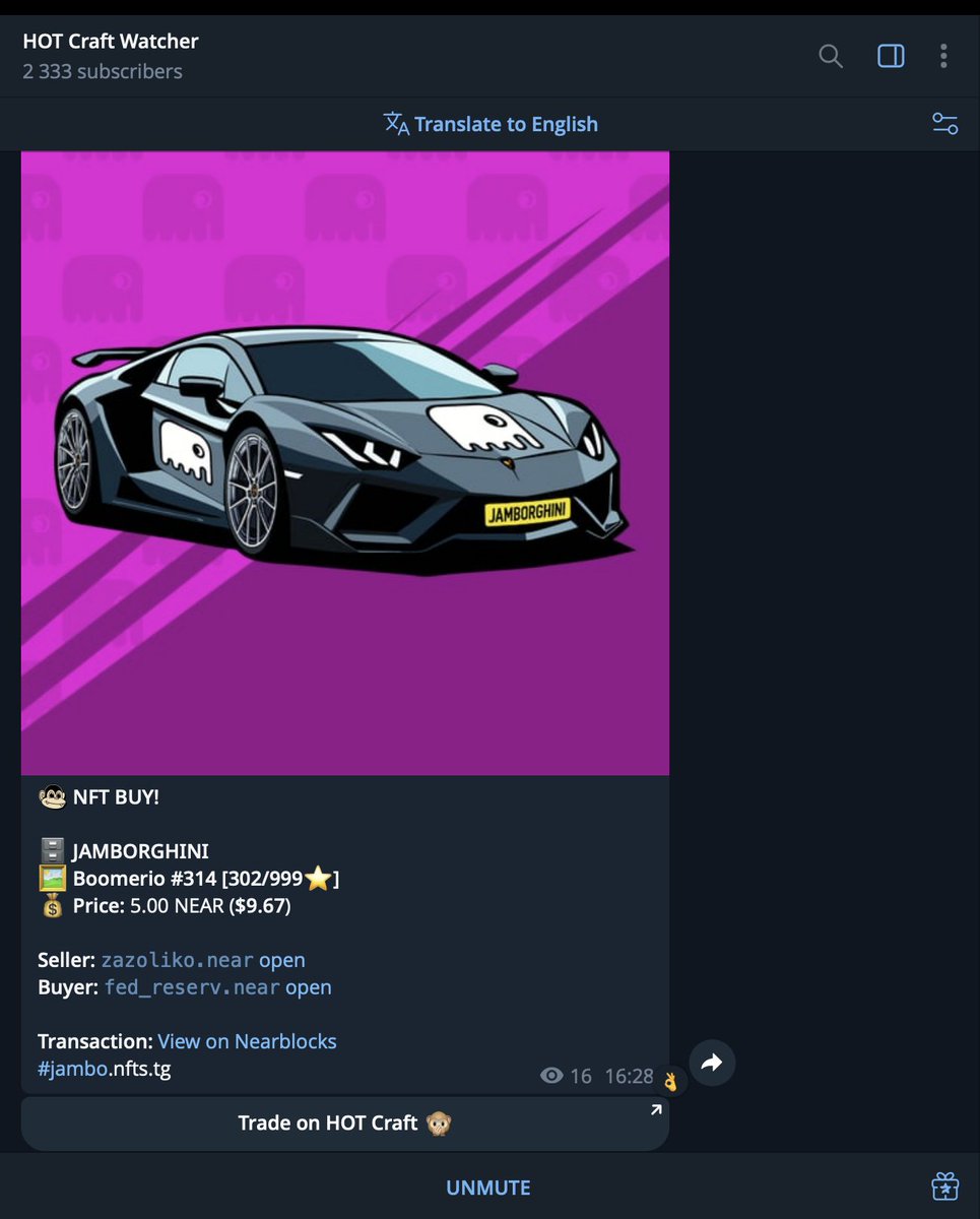 🏦 Breaking: The Federal Reserve has purchased a Jamborgini NFT on HOT Craft 😅