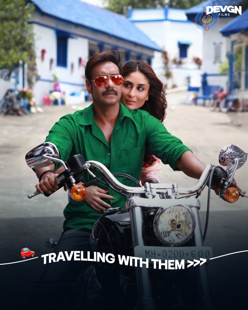 ADFFilms's tweet image. When Jubin Nautiyal said, &quot;Mera jo bhi safar hai, tere sang umra bhar hai &amp;lt;3&quot; we all felt it! 

Share with your travel partner ❤️

#DevgnFilms #AjayDevgn

[Ajay Devgn, Kareena Kapoor, Sonakshi Sinha, Abhishek Bachchan, Prachi Desai, Singham Returns, Son Of Sardaar, Bol