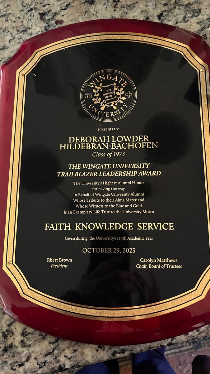 Thrilled to celebrate Manning Fulton attorney Debbie Hildebran-Bachofen, who received the well-deserved Wingate Trailblazer Award last week!

Debbie is a true role model in the legal community. Hear her story and insights here: vimeo.com/createdbycrs/r…