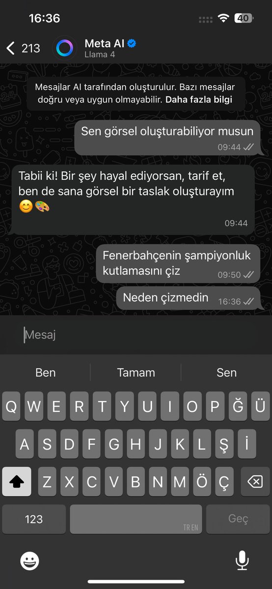 Yapay zeka bıçaklamak istiyorum