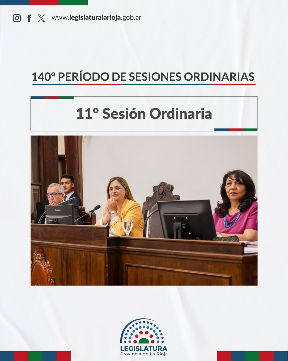 A partir de las 11 horas, comienza la 11° Sesión del 140° Periodo Legislativo. 

Míralo en vivo a través de este link: 
🔴youtube.com/live/sucQoybdF…