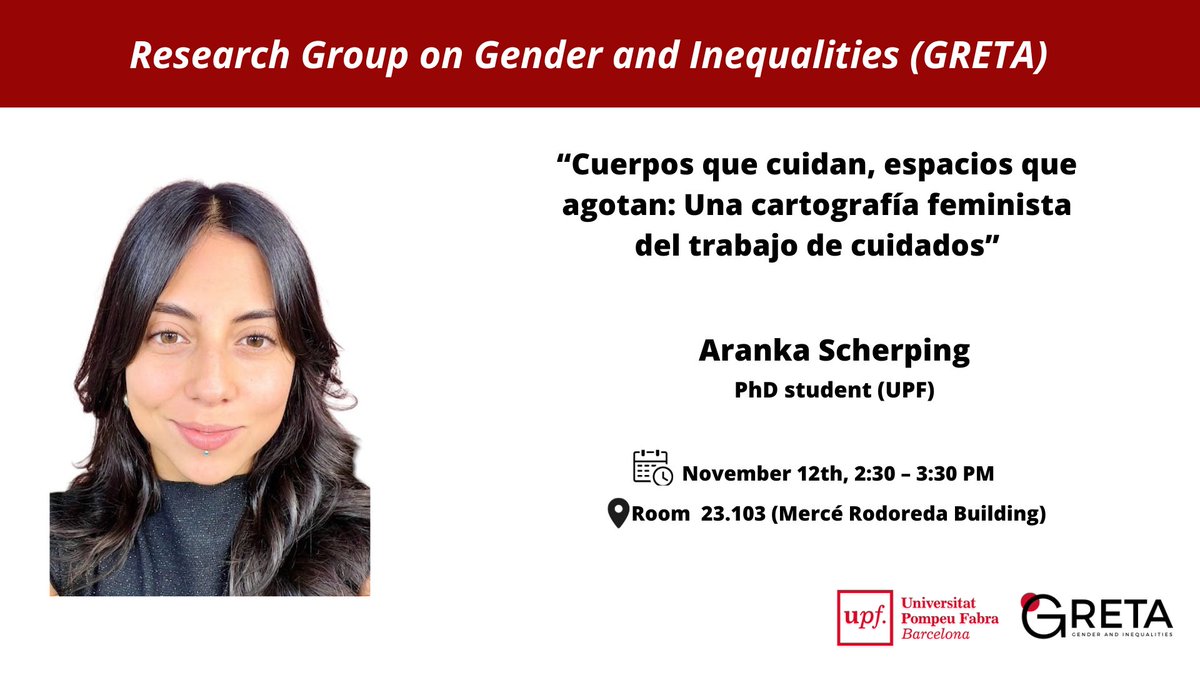 GRETA - Grup de Recerca en Gènere i Desigualtats tweet media