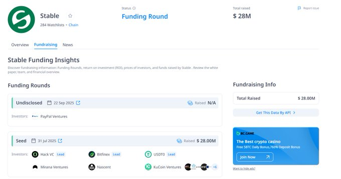I will be depositing into the
<a href="/stable/">Stable</a>
vault  Phase 2 deposits open today at 2PM UTC   > 500M total cap (max 100k deposit per wallet)  > USDC on mainnet  > KYC required by 8 november    Even though phase 1 was filled with insiders, this should be a very good stable farm.  They