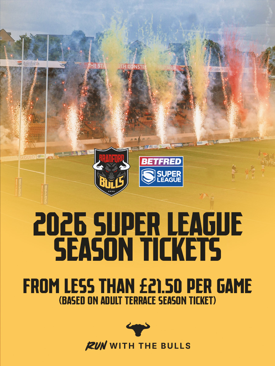 OfficialBullsRL's tweet image. 🤩 | Super League fever is catching!

🤯 | Season Ticket sales are already 69% up on last year after just three weeks!

🔢 | 929 Season Tickets booked are to new fans or lapsed fans returning! 

🫵 | Spread the word, bring a family member or friend! We&apos;re charging into Super…