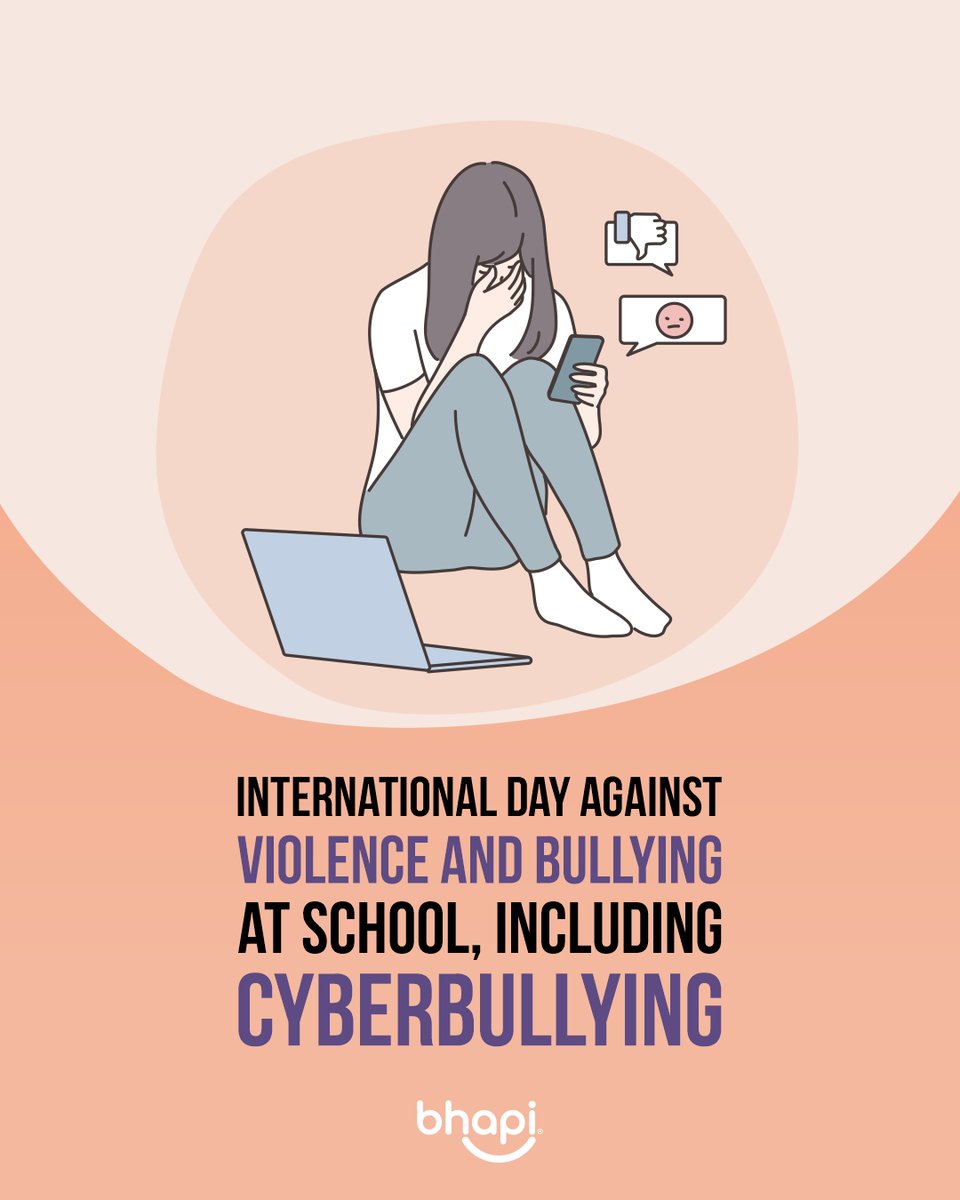 bhapi_io's tweet image. The first Thursday of November is dedicated to raising awareness across the entire school community about the importance of protecting children’s and adolescents’ right to education, health, and well-being in a safe environment—free from violence, including cyberbullying.
#Bhapi