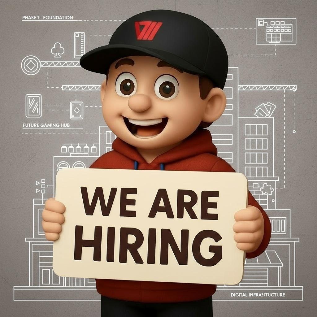 Vault777Casino's tweet image. We’re hiring!
We are growing fast and we want the right people to grow with us.

We’re looking for:
Full Stack Devs (Web3) – TypeScript, Next.js, Tailwind, Express.js, Three.js

Graphic Designers – 2D &amp;amp; 3D animation for front-end casino visuals

Sound Designers – FX &amp;amp; ambient…