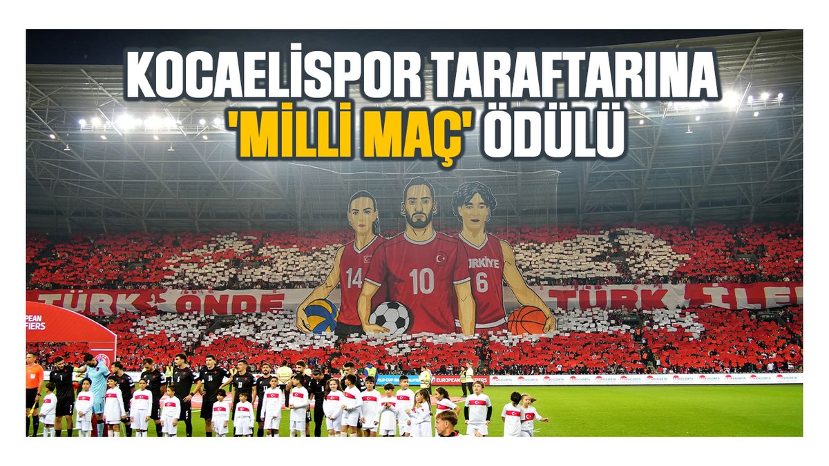 Kocaelispor taraftarına 'milli maç' ödülü
kocaelibarisgazetesi.com/spor/kocaelisp…