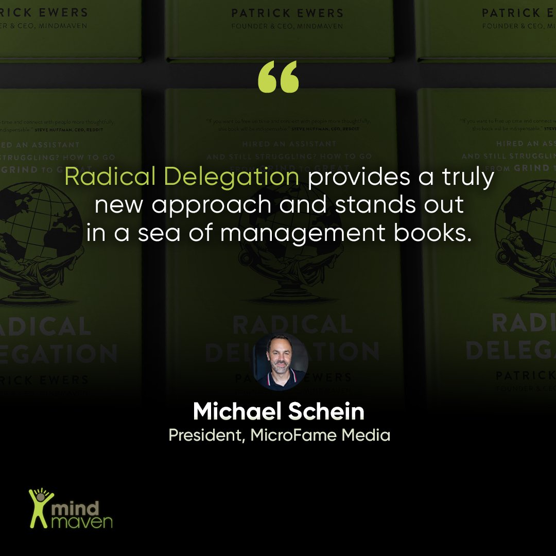 Great leadership isn’t about doing more, it’s about creating systems that let you do less while achieving more.

 Discover why founders call #RadicalDelegation a "must-read for systems-oriented entrepreneurs.”

👉 Get your copy → hubs.ly/Q03R-RbK0

#Leadership