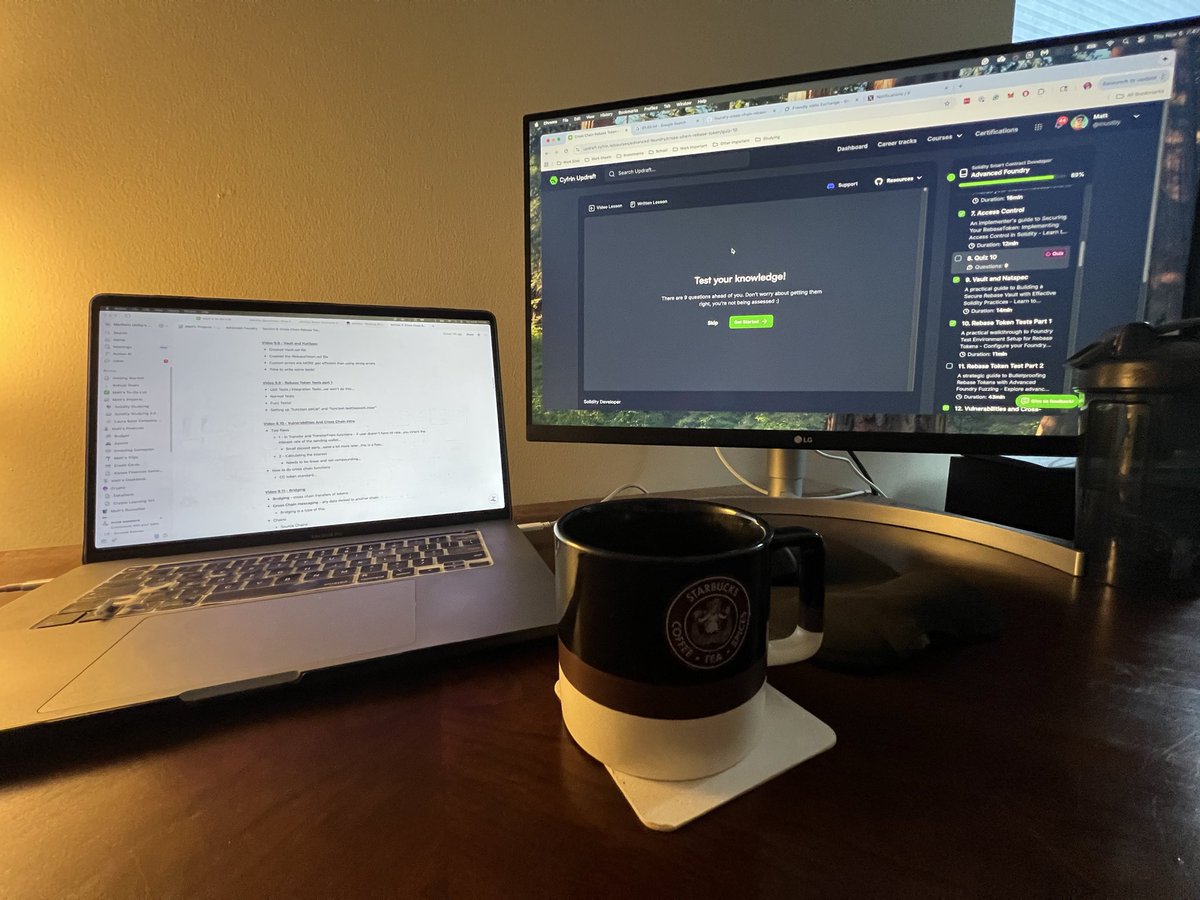 Cyfrin Updraft and Coffee this morning 🔥☀️