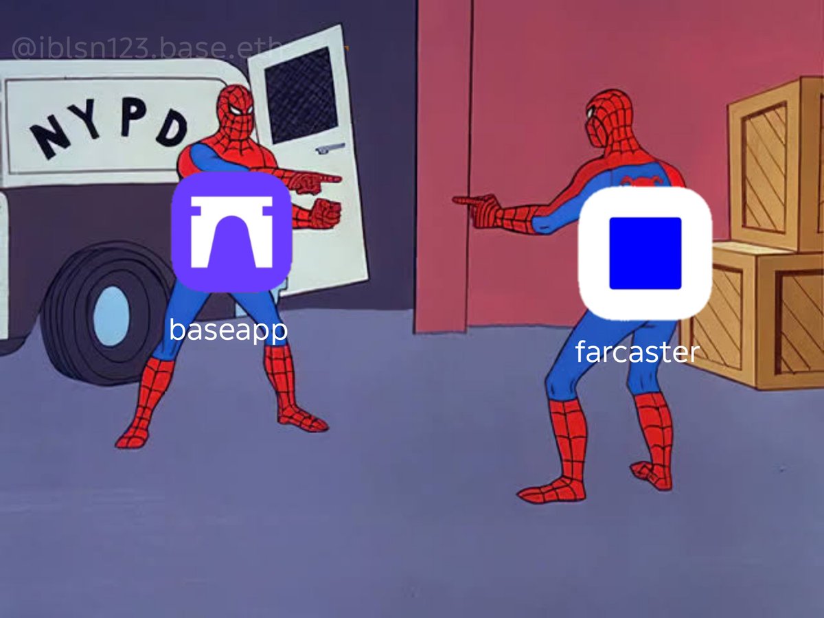 iblsn123's tweet image. After a few day dive into @baseapp I'm recognized farcaster and baseapp is siblings! 😅 Both of them are almost the same 😁😁

For anyone who hasn't joined the base app yet, join now! join.base.app

@jessepollak  @baseapp @farcaster_xyz

#meme #base #baseisforeveryone