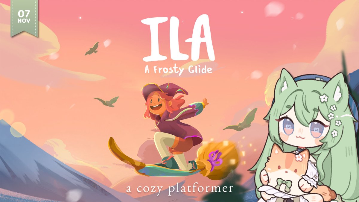 nemopokes's tweet image. so excited to share that i&apos;ve been sponsored a game key for ila: a frosty glide~! a big thank you to @magicrainstudio for the honour to play your game ; ; 🤍

we&apos;ll be taking a first look into this cozy platformer tomorrow at the cafe ☕ see you then c:
