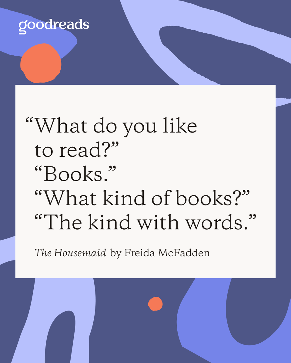 them: what kind of books do you read?

us: yes