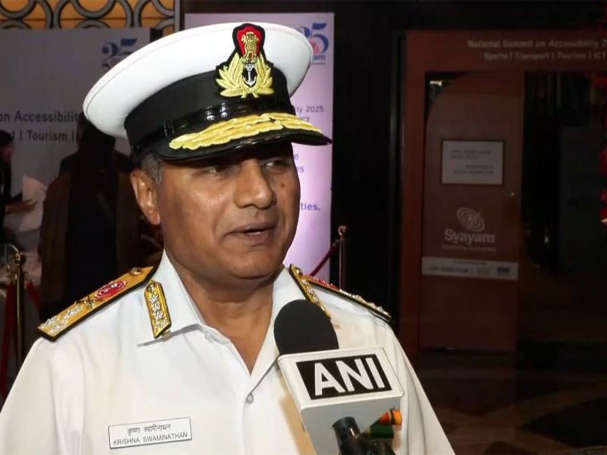 ani_digital's tweet photo. "Not just an obligation, but an article of faith": Vice Admiral Swaminathan on Navy's commitment towards inclusivity for specially-abled

Read @ANI Story | https://t.co/JW3RE7pBNF

#Articleoffaith #ViceAdmiral #Swaminathan #Navycommitment #inclusivity #speciallyabled https://t.co/JKsWxrSLzH