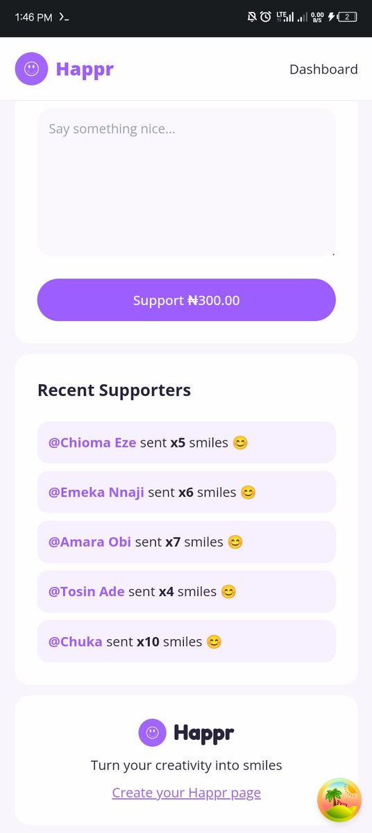 Charmingdc01's tweet image. Still cooking @happrhq  with @TuoyoS26091 🔥

Just finished designing the last page and added QR code generator so users can share their pages easily.
Moving into the functional phase, time to bring the UI to life.

Before 🫲🏽🫱🏽 After