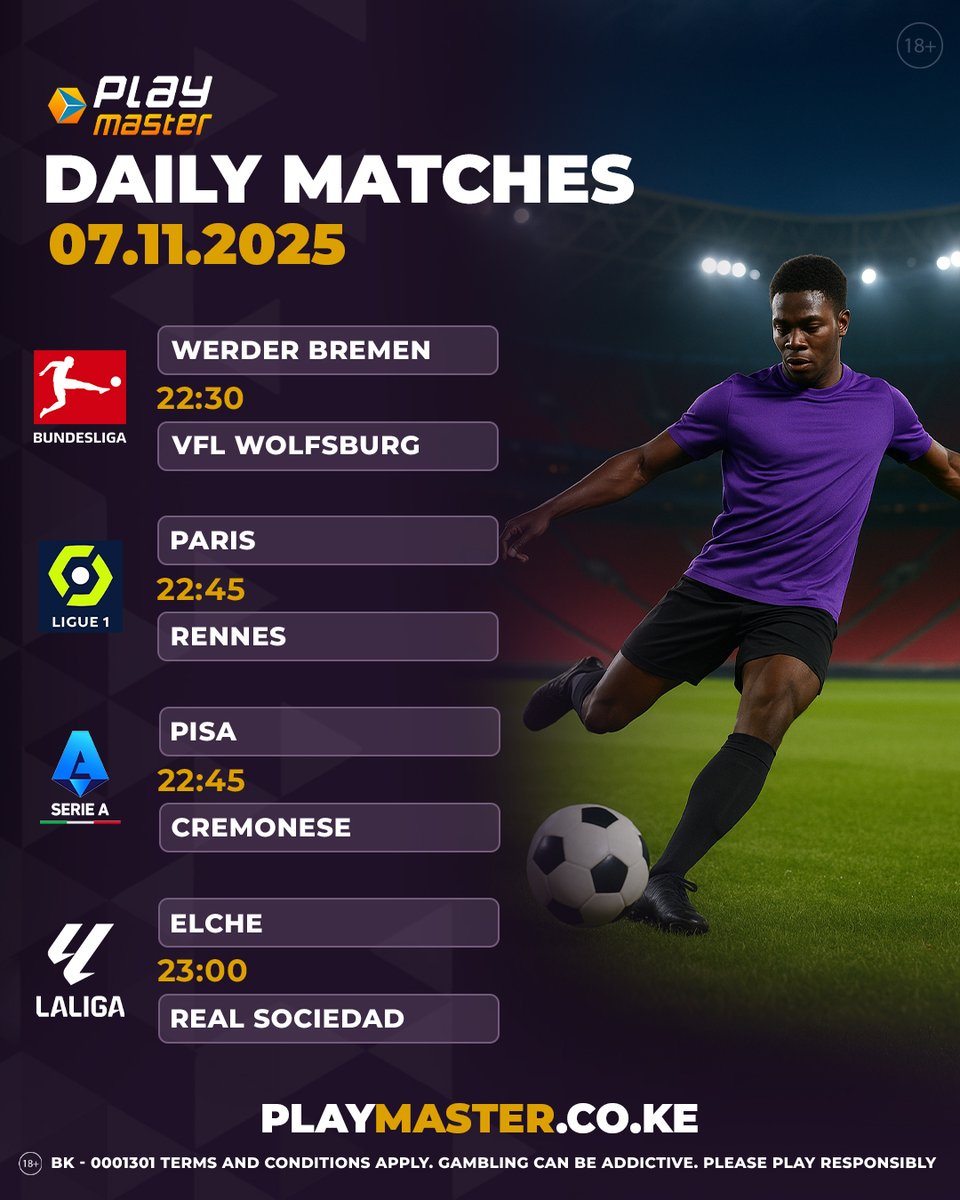 PlaymasterKE's tweet photo. 🏆 🏟️ Big clashes za top leagues za Europe!
👉 Chagua side yako hapa: https://t.co/FiBLyAb53F https://t.co/qWIXaGAiBm