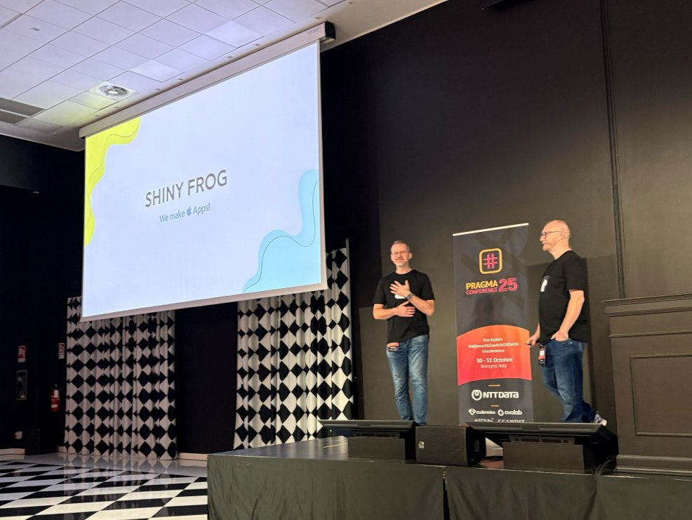 BearNotesApp's tweet image. #BearNews We were honored to speak at the Pragma Conference in Bologna 🇮🇹

Our co-founders Matteo and Konstantin shared how rare edge cases helped make Bear even faster. 

Every challenge teaches us something new, and your feedback makes Bear even better for everyone! 🐻❤️