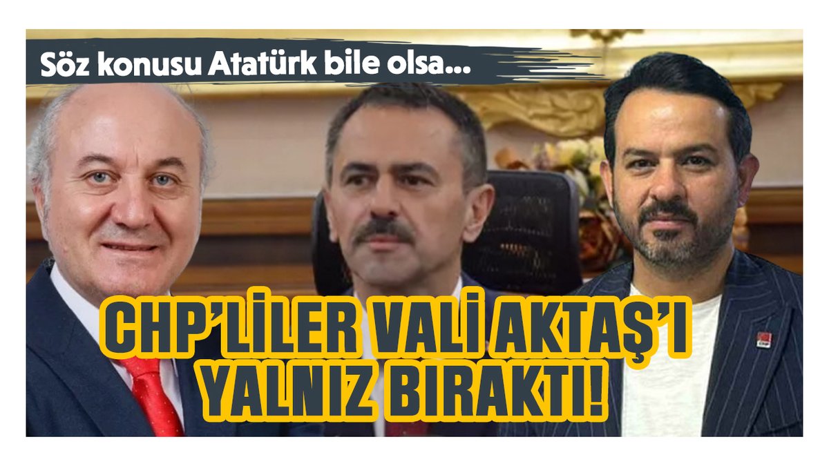 Söz konusu Atatürk bile olsa... CHP’liler Vali Aktaş’ı yalnız bıraktı!
kocaelibarisgazetesi.com/siyaset/soz-ko…