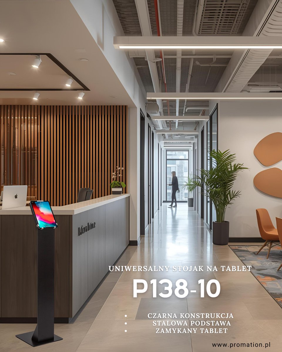 Promation_pl's tweet image. Zamykany stojak na tablet – stalowa konstrukcja klasy premium, elegancki design i bezpieczeństwo w jednym.
Idealny do biur i showroomów.
🔗 promation.pl/stand-pod-tabl…
