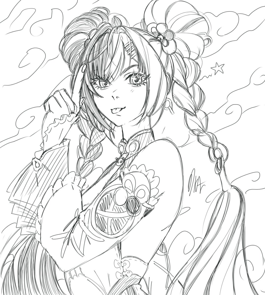 Practicing how to draw Zhao and Dialyn ~