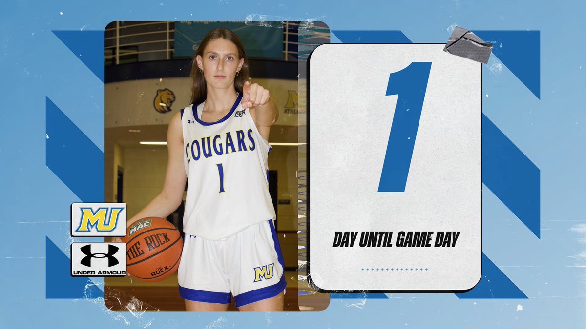 1️⃣ Day until Game Day!🏀 #RollCougs