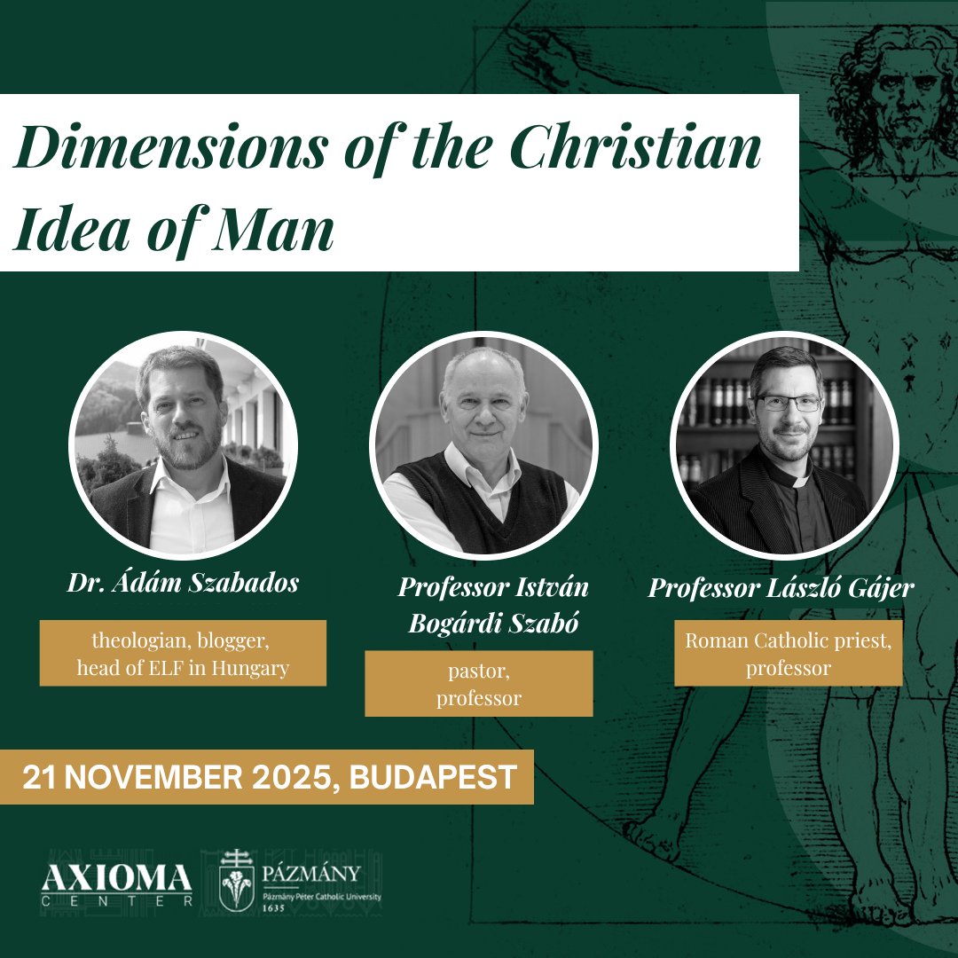 💬 What does it mean to be human today?

On Nov 21, join us and Pázmány Péter Catholic University for the “What Does It Mean to Be Human?” conference — exploring dignity, sanctity of life &amp; responsibility through faith and reason.
🎙 Let’s think together!