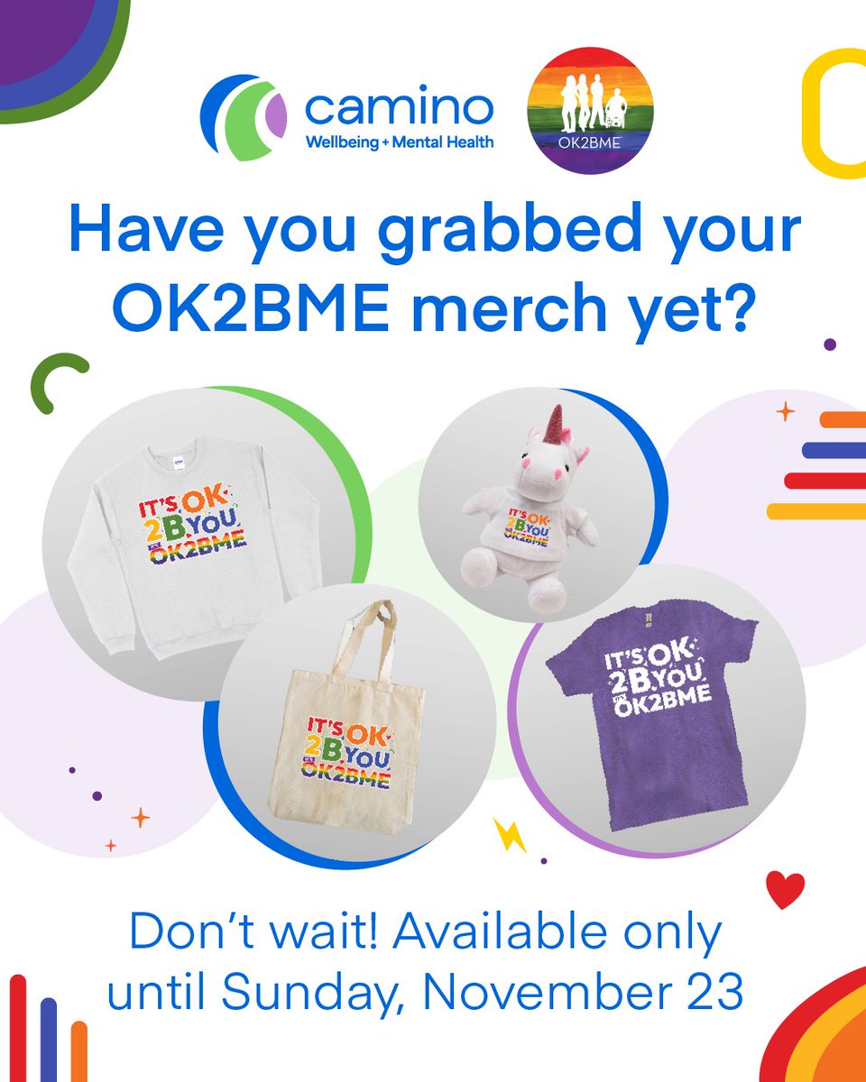 Have you grabbed your OK2BME merch yet? 👕👜🦄

Stock up for holiday giving season, share the message, and help make visible allyship last all year long.

Don’t wait — available only until Sunday, November 23 at 11:59pm!

stores.inksoft.com/ok2bme_merch_w…