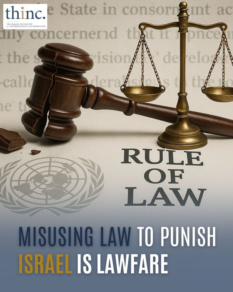 When terror defies law, the UN rewrites it to blame Israel. Lawfare replaces justice. Read more in “Phase 2 Challenges in Gaza.” thinc-israel.org/articles/phase…
