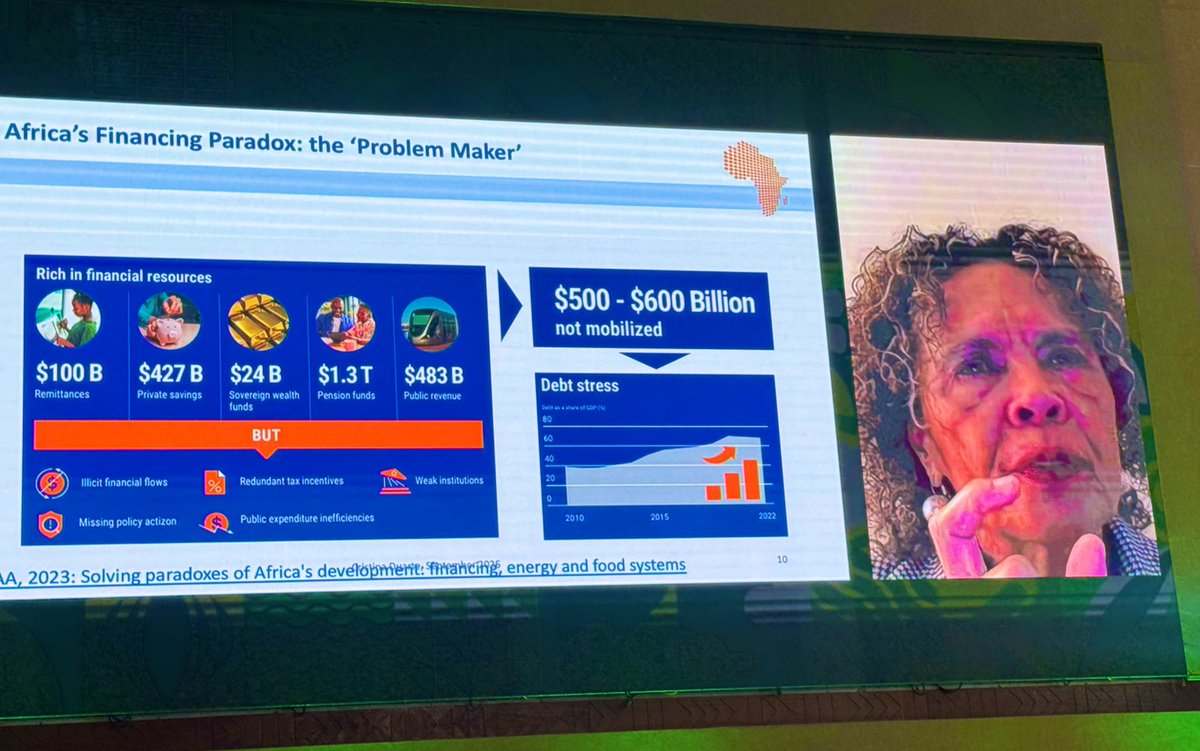 UNinUganda's tweet image. Breaking Africa’s financial paradox requires joint de-risking approaches between governments, private sector, and development partners.
Ms. Cristina Duarte highlights the need for strategic, large-scale investment.
#AllAfricaPensionSummit #FinanceForDevelopment 
@Duarte_UNOSAA