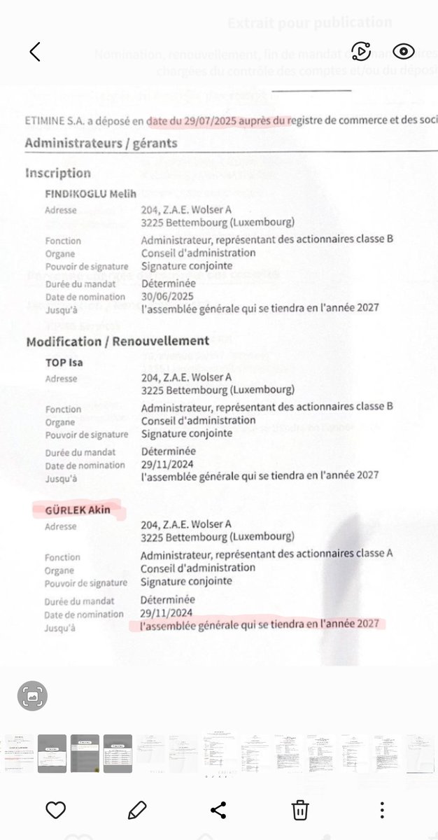 1 haftada ne oldu da apar topar Gürlek yönetimden ayrıldı?

CHP Genel Başkanı Özel, Savcı Akın Gürlek'in, yasak olmasına rağmen, 9 ay Eti Maden'de yöneticilik yaptığını gösteren belgeler açıkladı. 

Bunların yanında çok önemli bir belge daha var:

* Eti Maden, Lüksemburg'un resmi