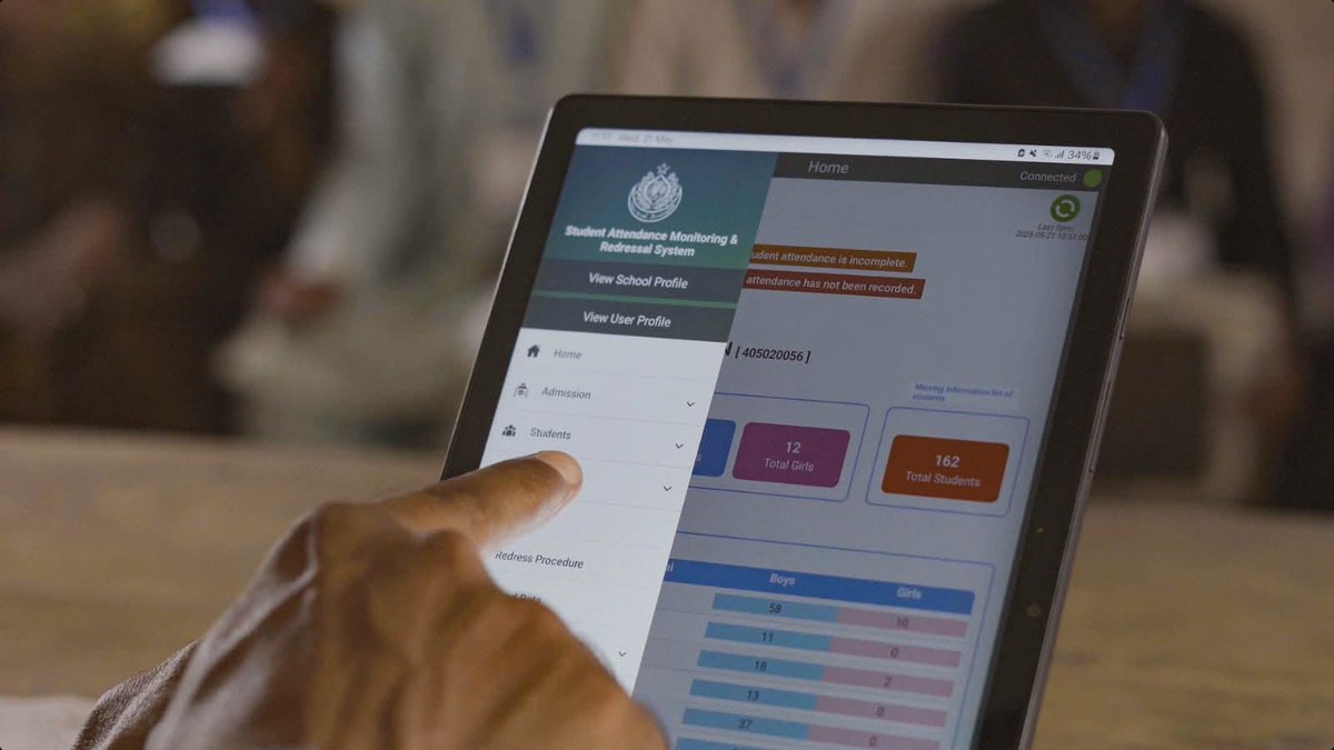 arsalanv7's tweet photo. The Sindh Govt has introduced #SAMRS the Student Attendance Monitoring & Redress System, a groundbreaking digital reform to ensure transparency, accountability, & smarter decision-making in the education sector.
A bold move toward a data-driven future in Sindh’s education. https://t.co/upPqW0tH6C