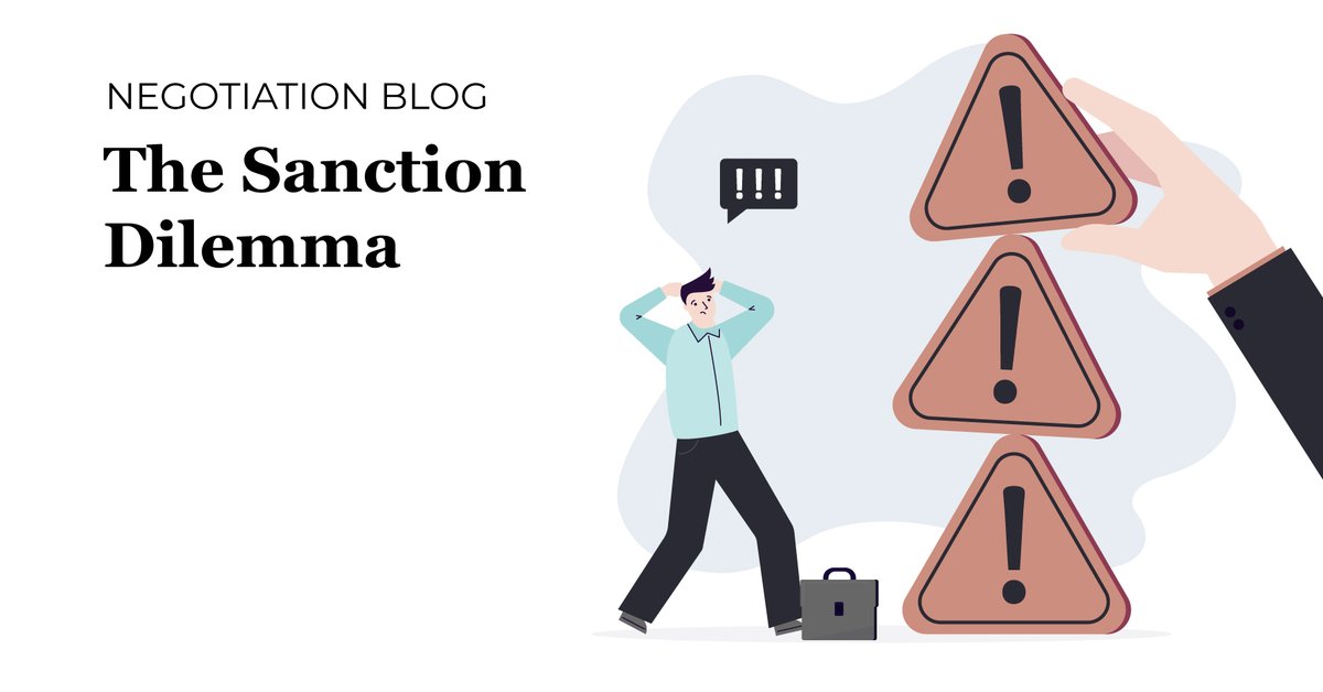 Negotiation isn’t all incentives—sometimes power comes from credible consequences. If you’re willing to stand by a sanction, don’t hide it. Share it early as a consequence not a threat to stay collaborative and influential.
Read all about it in our blog!: www2.scotwork.com/l/398592/2025-…