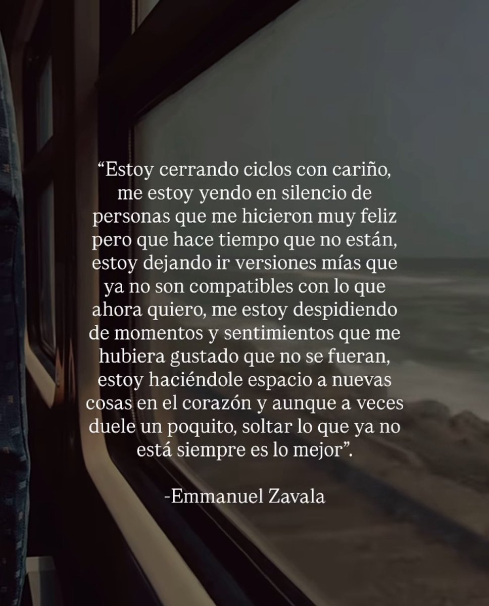 Soltar lo que ya no está siempre es lo mejor.