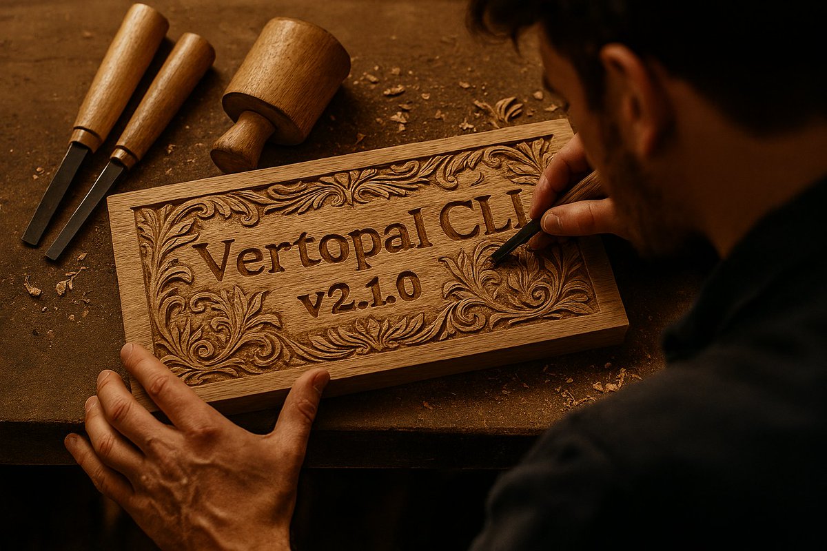 vertopal_com's tweet photo. 🪵✨ Just released: Vertopal CLI v2.1.0

Now carved with precision and packed with new features. Upgrade your workflow with elegance.

🔗 https://t.co/Ac9RKgyA64 https://t.co/MRve5XYdnz