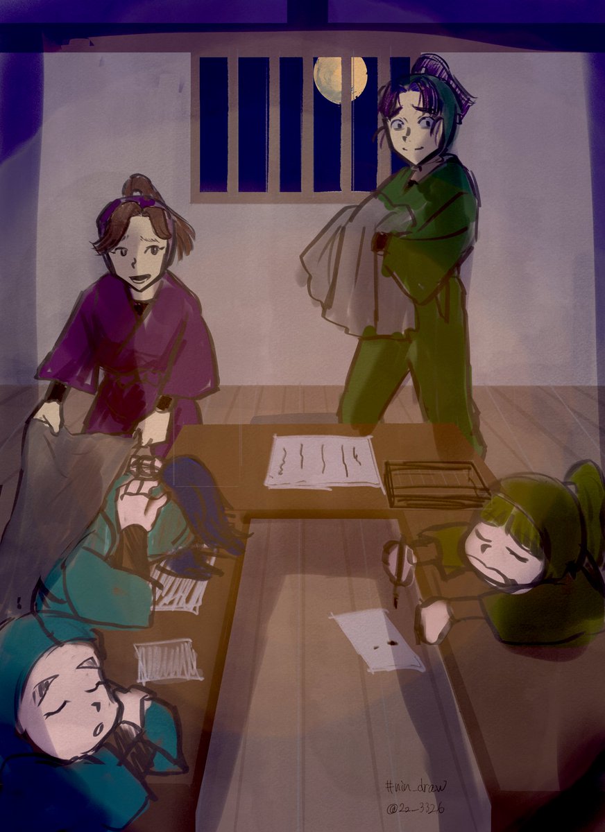 2z_3326's tweet photo. 会計委員会　 #nin_draw https://t.co/fGGjKiM0nU