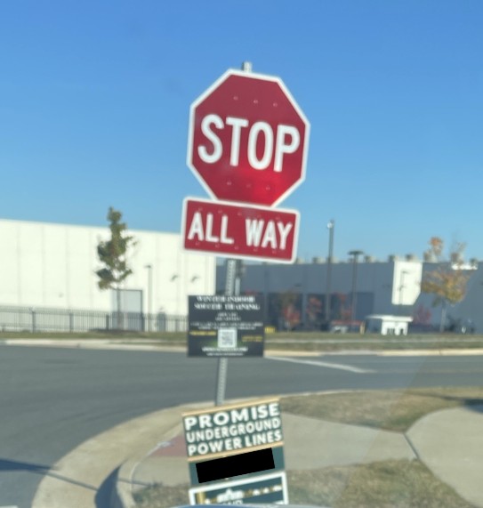 VaDOTNOVA's tweet photo. Even if they HAD applied for a permit to put these signs up, we'd never say yes to tacking them to a stop sign. Read the sign on top - STOP doing this.
#DontSignMeUp https://t.co/MFFg8dzCCN