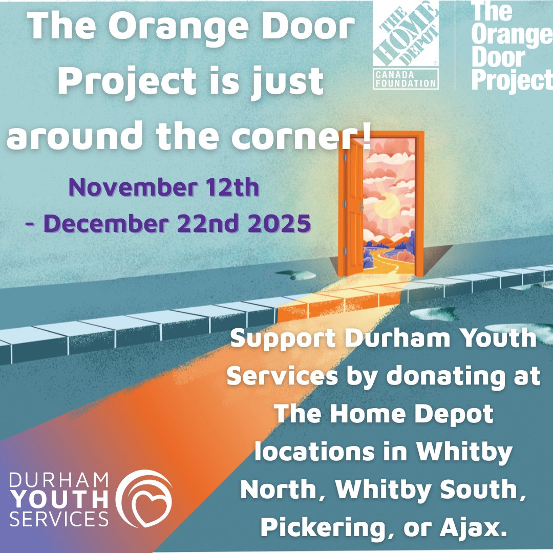 Get ready! The Orange Door Project campaign is launching soon! All funds raised online and in-store will benefit our community partners at orangedoorproject.ca. DYS is thrilled to be one of those community partners! #OrangeDoorProject The Home Depot