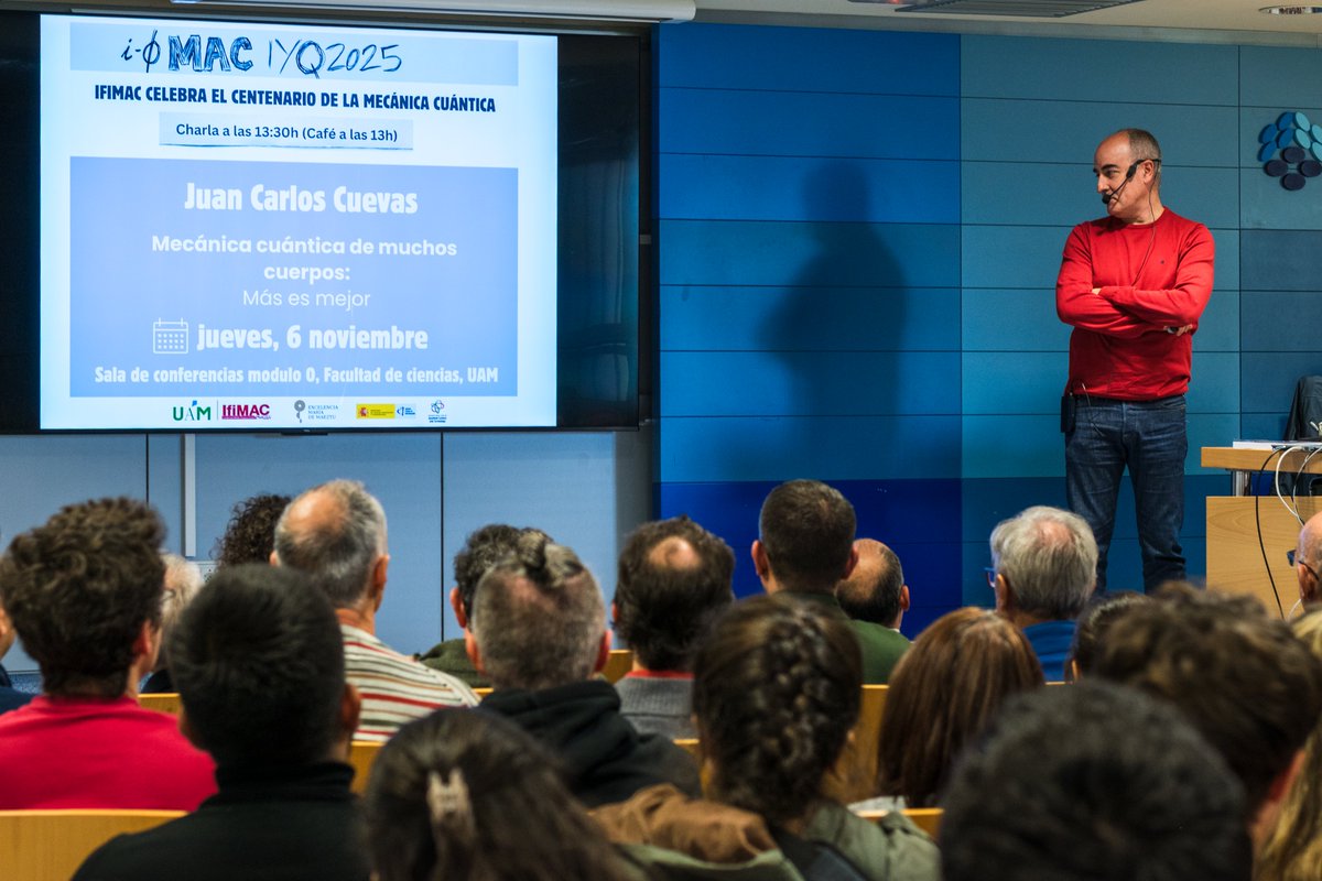 💫Seguimos con la serie de charlas para celebrar el International Year of Quantum Science and Technology #IYQ2025 <a href="/CienciasUAM/">Facultad de Ciencias</a>  <a href="/QuantumYear2025/">International Year of Quantum 2025</a> 
Juan Carlos Cuevas <a href="/JCarlosCuevas_R/">J Carlos Cuevas R</a>  ha hecho una fascinante exploración sobre la complejidad cuántica y como nos sigue sorprendiendo.