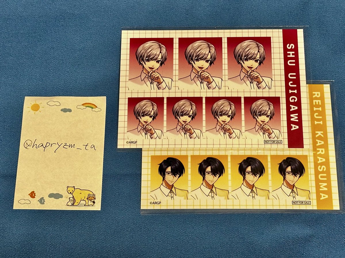 hapryzm_ta's tweet photo. 【交換】アルゴナビス from ARGONAVIS E-DINER emotion

譲：絋平、あおい、紫夕、唯臣、玲司
求：フォトグレイ→那由多、賢汰
　　特典→那由多

11/8.9池袋お手渡しのみ。フォトグレイは缶バ(差額精算不要)との異種交換も可です。
宜しくお願い致します。 https://t.co/WSp1erejlg