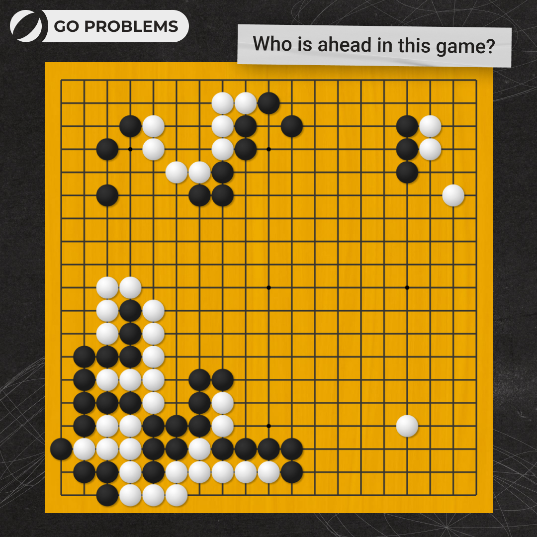 GoMagicOfficial's tweet image. Who&apos;s Ahead in The Game? 🧐
Share your solution in the comments!

The second picture shows the solution to the previous problem.

👉 Want more puzzles? Tackle a variety of Go problems in our free Skill Tree at go.gomagic.org/2Wn9Ge

#gogame #tsumego #goproblems
