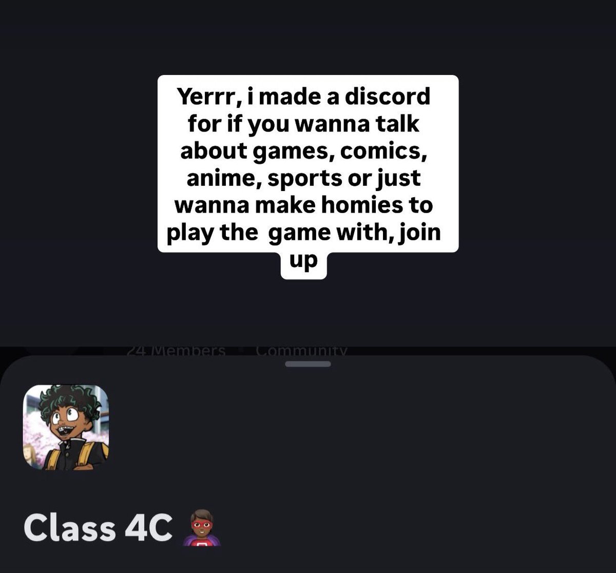 Class4C_'s tweet image. Join if you’re going to dreamcon or just wanna make homies that like what you like💪🏾🙂‍↕️
discord.gg/yhrq3ANCas