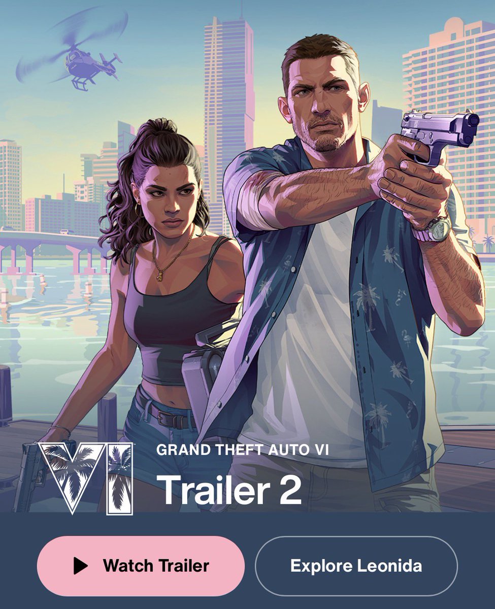 Pyramithh's tweet image. 🚨HOY earnings call Take-Two (22:30 CET) 👀

✅ Confirmado: GTA VI sale 26 mayo 2026 (PS5/Xbox)
✅ Web Rockstar actualizada con Leonida vibes

Especulación 🔥: ¿Trailer 3 HOY? ¿Pre-orders? ¿Delay?

¡VOTA y RT si hype! #GTA6 #GTAVI