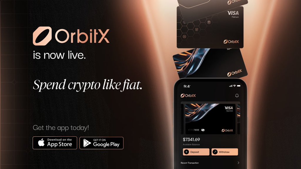 theStanleyweb3's tweet image. Crypto isn’t just for holding anymore it’s for living. 💳

@OrbitX_Pay is building the bridge between Web3 wallets and the real world.
A non-custodial payment system that lets you spend crypto like cash, anywhere @Visa is accepted.

support USDT/USDC on 

Base, Polygon, Solana,…