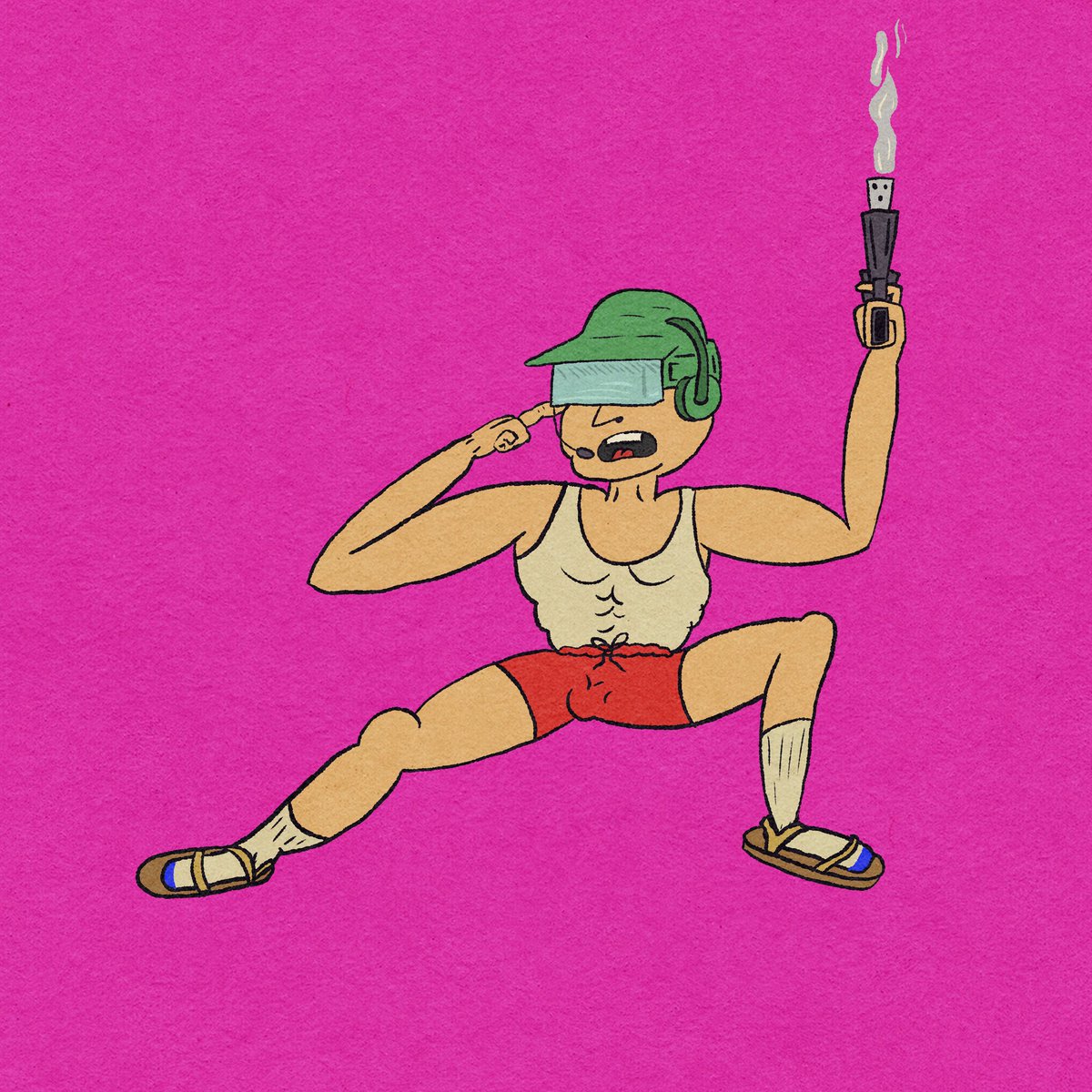 duckblobdigital's tweet image. He is ready for action