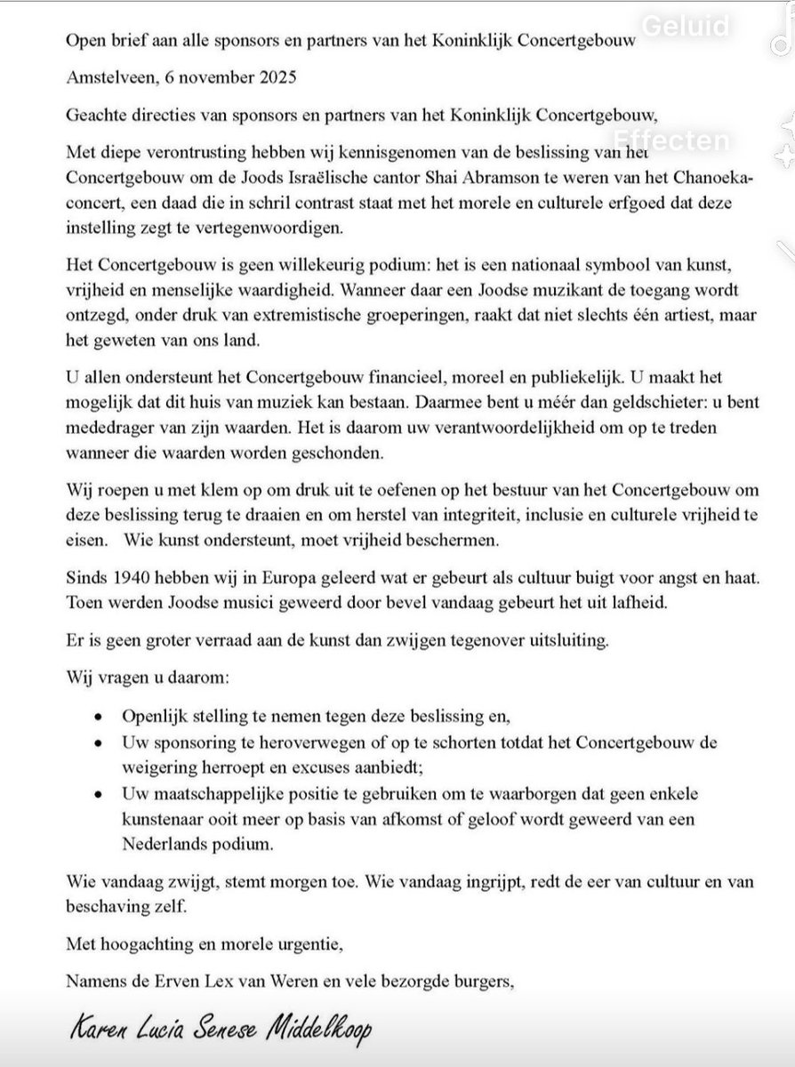 wierdduk's tweet image. Een open brief: