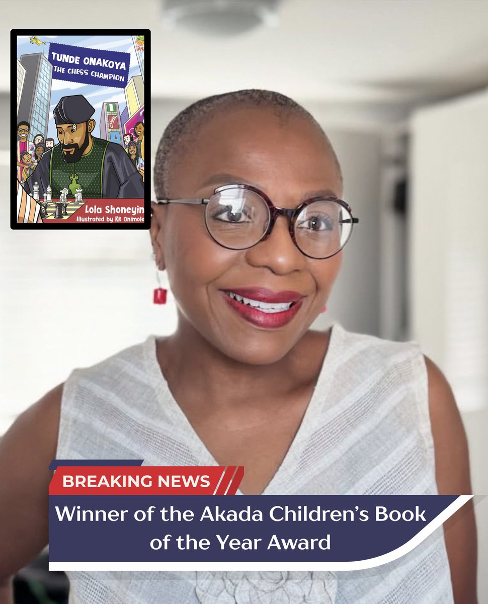 We are thrilled to announce that Tunde Onakoya:The Chess Champion by <a href="/lolashoneyin/">Lọlá Shónẹ́yìn</a> and illustrated by <a href="/KRO_Creations/">KRO Creations</a> has won the Akada Children’s Book of the Year Award 🎉🥳
A powerful story celebrating brilliance, resilience and the magic of dreams.
#akadabookfestival