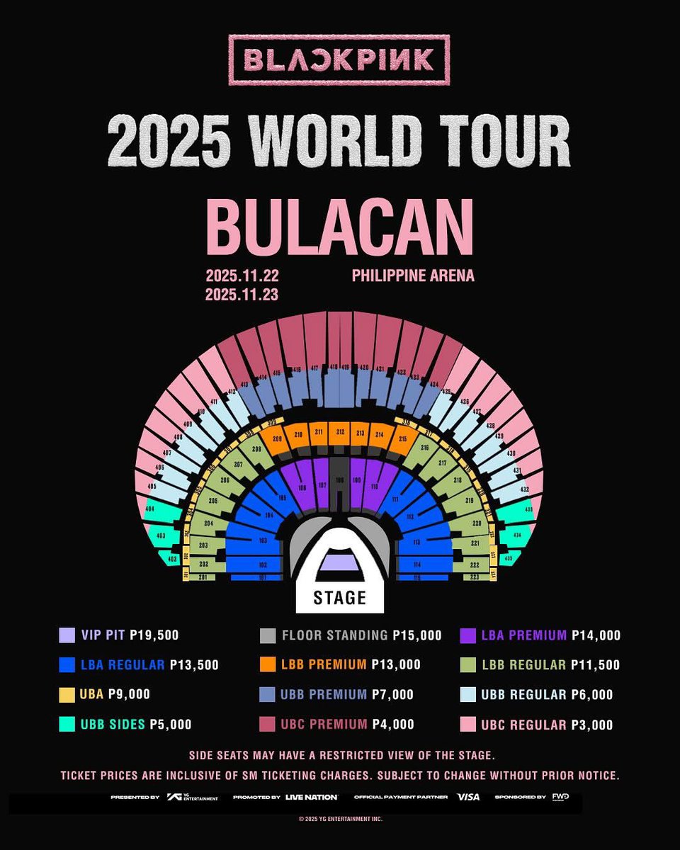#WTS
BLACKPINK DEADLINE WORLD TOUR IN BULACAN,  
[Both days available]

2×LBA prem
2×LBB prem
2×UBA

Side by side 
Interfans can dm 
✅️DM if interested. 
#DEADLINE_IN_BULACAN #BLACKPINK,
#blackpink_deadline_toronto #BLACKPINK